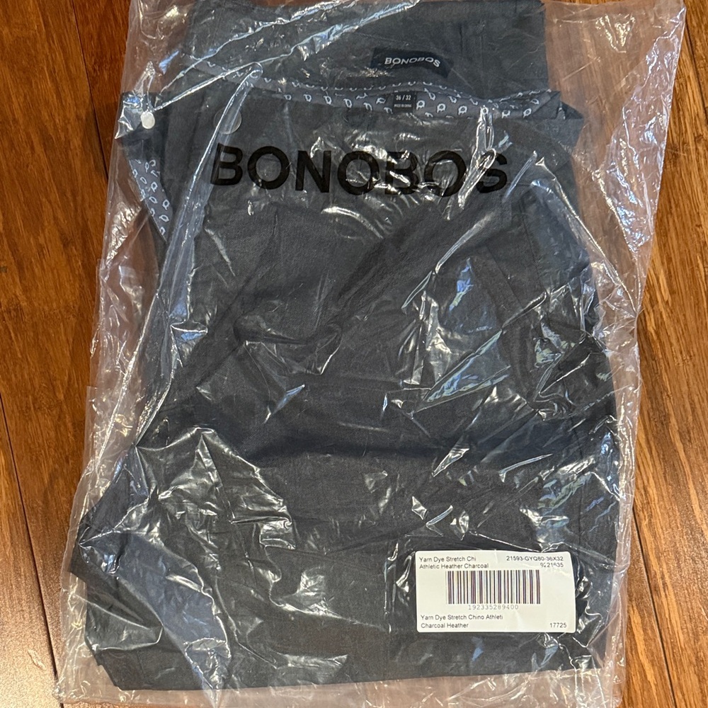 Bonobos  Yarn Dye Stretch Athletic Heather Charcoal Chinos